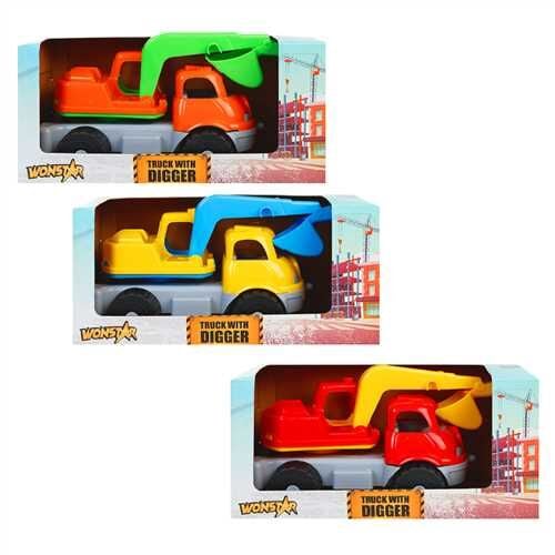 TRUCK WİTH DİGGER KAMYON KEPÇE 24M+