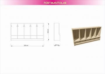 Ahşap Askılıklı Ayakkabılık