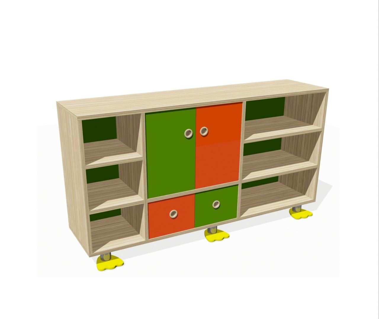 Ahşap İşlevsel Dolap