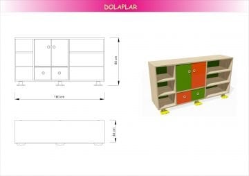 Ahşap İşlevsel Dolap