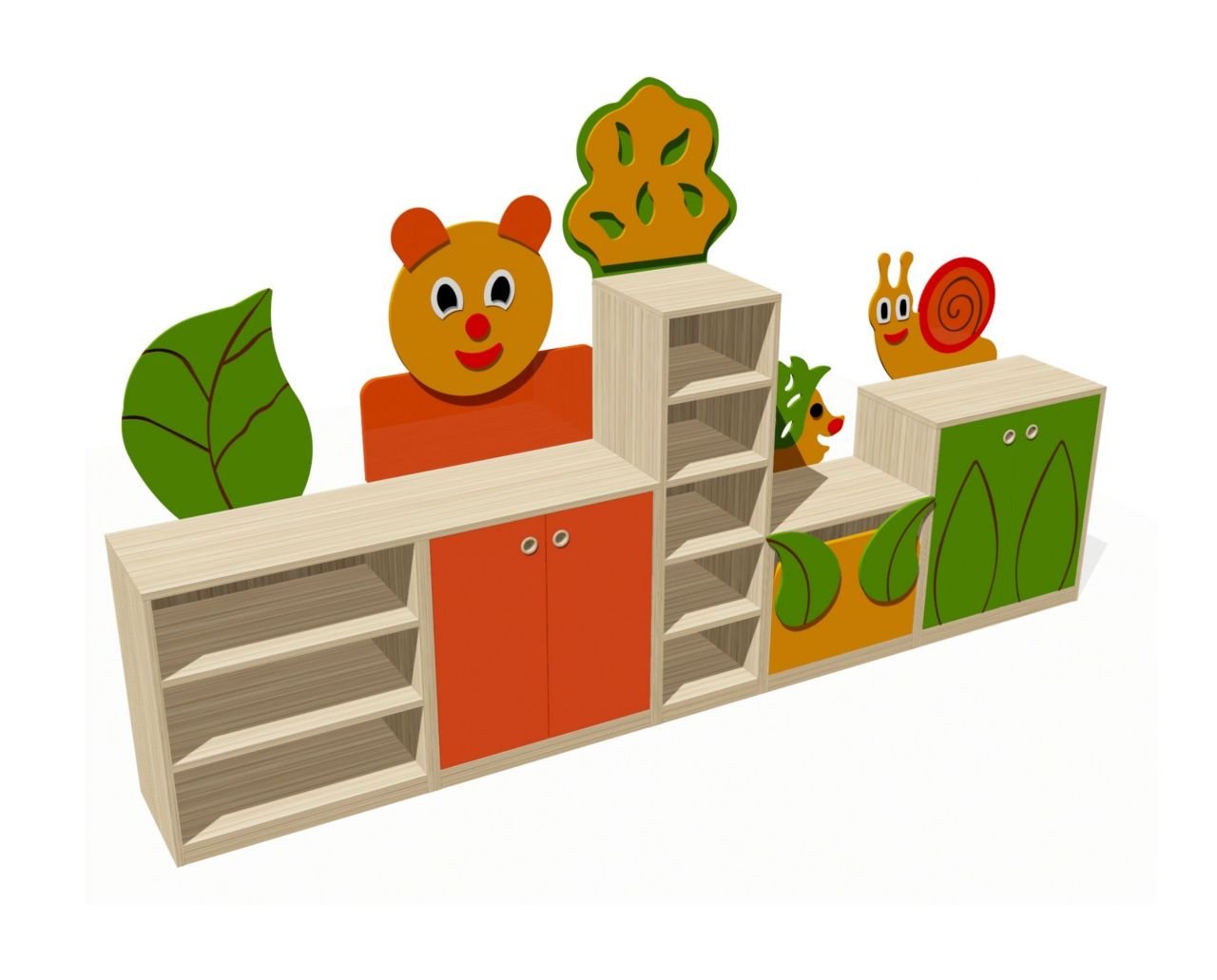 Hayvan Figürlü Dolap Grubu