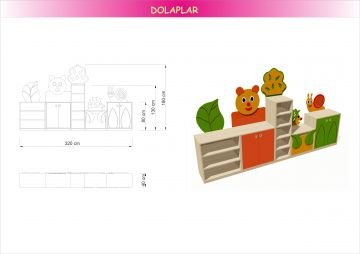 Hayvan Figürlü Dolap Grubu