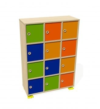 12 Kapaklı Kişisel Öğrenci Dolabı