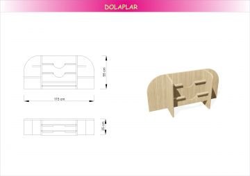 Duvara Monte Karton Dolabı