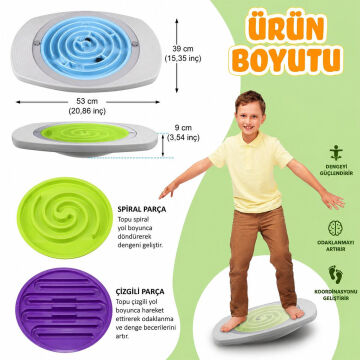 Labirent Denge Tahtası – Çocuk Denge ve Koordinasyon Tahtası