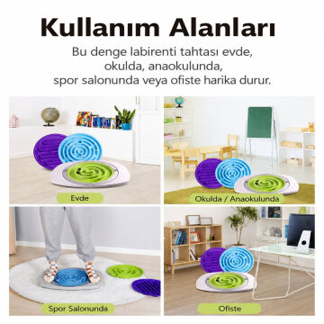 Labirent Denge Tahtası – Çocuk Denge ve Koordinasyon Tahtası