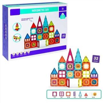 Magnetic DIY Manyetik Yapı Blokları Seti – 32 Parça