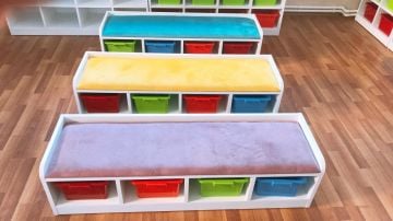 Süngerli Plastik Kutulu bank 120 cm