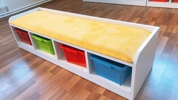 Süngerli Plastik Kutulu bank 120 cm