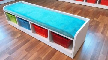 Süngerli Plastik Kutulu bank 120 cm