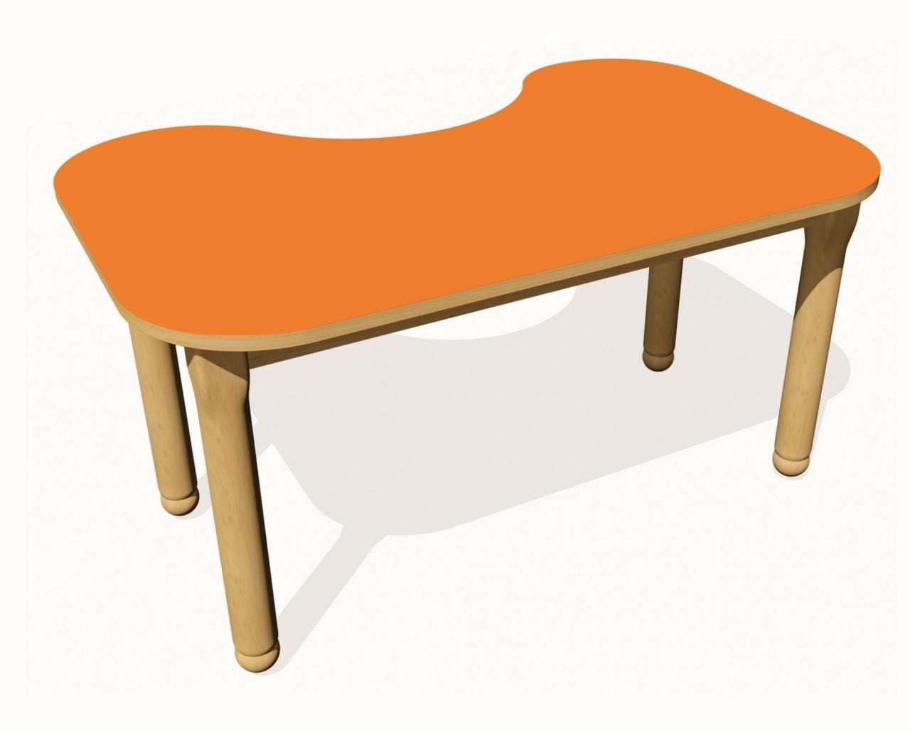 Fasulye Masa Ahşap Ayak