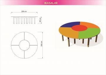 5 Parça Masa Grubu Kayın ayaklı