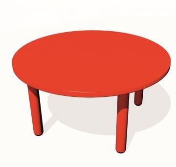 Metal Ayaklı Daire Masa