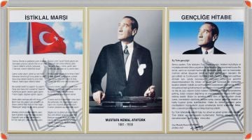 Üçlü Milli Levha Alm.Çerçeve
