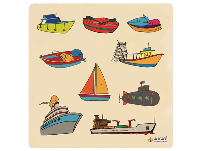 AHŞAP PUZZLE DENİZ TAŞITLARI (30x30)