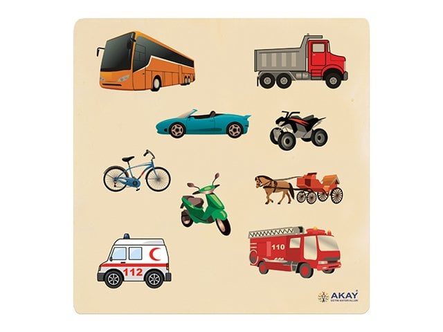 AHŞAP PUZZLE TAŞITLAR (30x30)