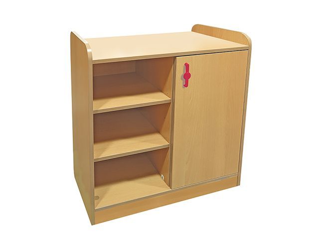 Tek Kapaklı ve Açık Raflı Dolap