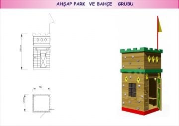 Ahşap Zafer Kulesi Oyun evi
