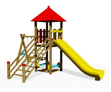 Salıncaklı Tek Kule Oyun Parkı