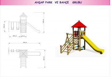 Salıncaklı Tek Kule Oyun Parkı
