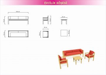 Ahşap Koltuk Takımı