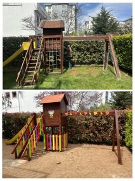 Ahşap Oyun Parkı Bakım Onarım Boya