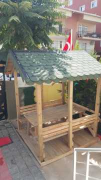 Çatılı Piknik Masası 180x180x260 h