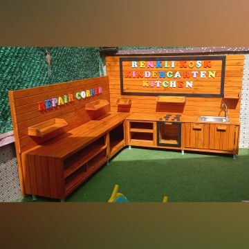 Montessori Mutfak ve Tamir  Ahşap 180x180