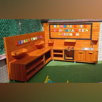 Montessori Mutfak ve Tamir  Ahşap 180x180