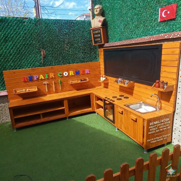 Montessori Mutfak ve Tamir  Ahşap 180x180