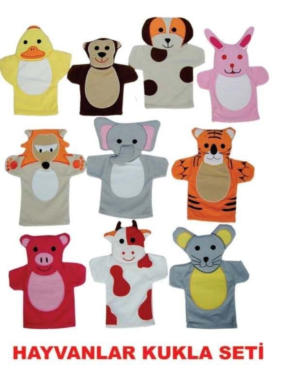 Hayvanlar Kukla Seti 10 lu