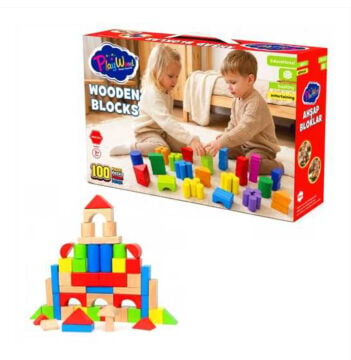 Ahşap Bloklar 100 Parça