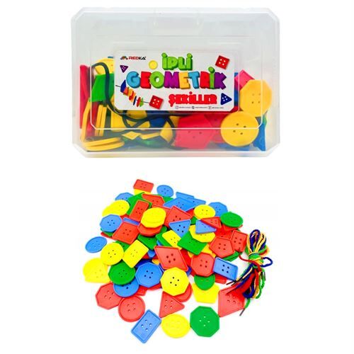 Geometrik İpli Düğmeler 108 parça
