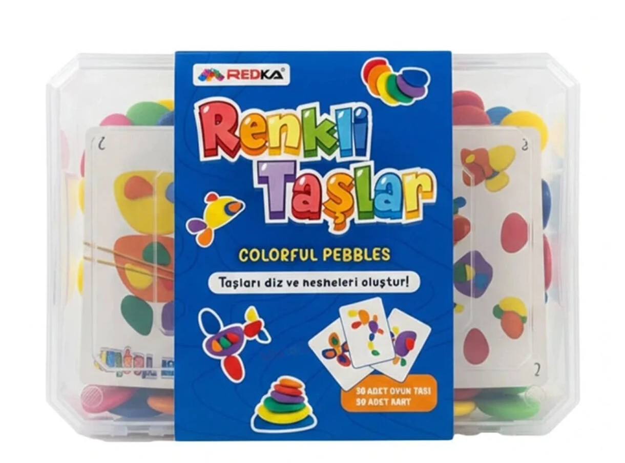 Rengarenk Çakıl Taşları 36 prç