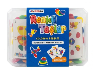 Rengarenk Çakıl Taşları 36 prç