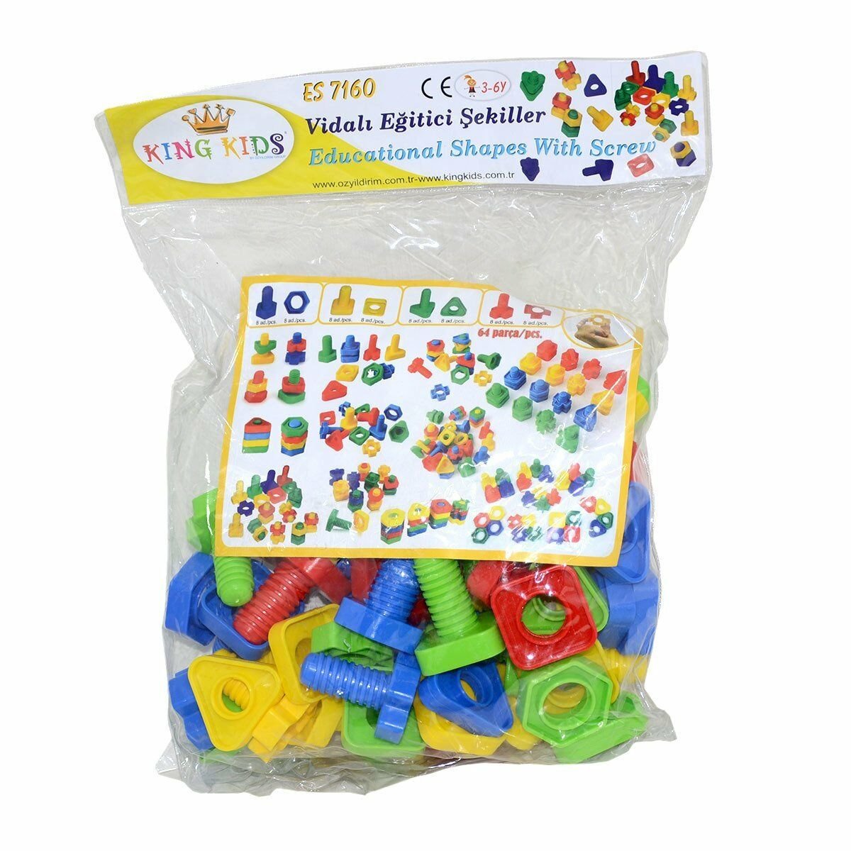 Vidala Birleştir (Poşetli 64 Parça)