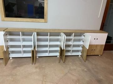 16 Kapaklı Sınıf Dolabı