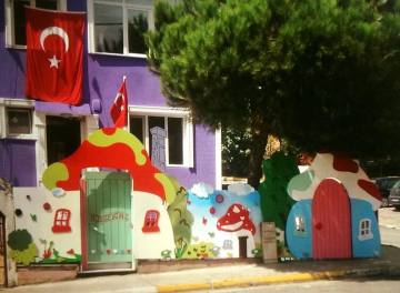 Dış mekan Mantar figürlü kapı giydirmesi m2