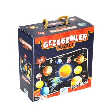 CA GAMES PUZZLE GEZEGENLER 24 PARÇA 50x70 CM