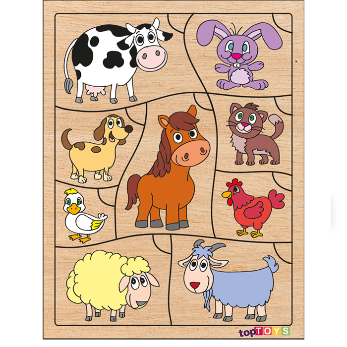 AHŞAP PUZZLE BİL BAKALIM KİMİN YAVRUSU