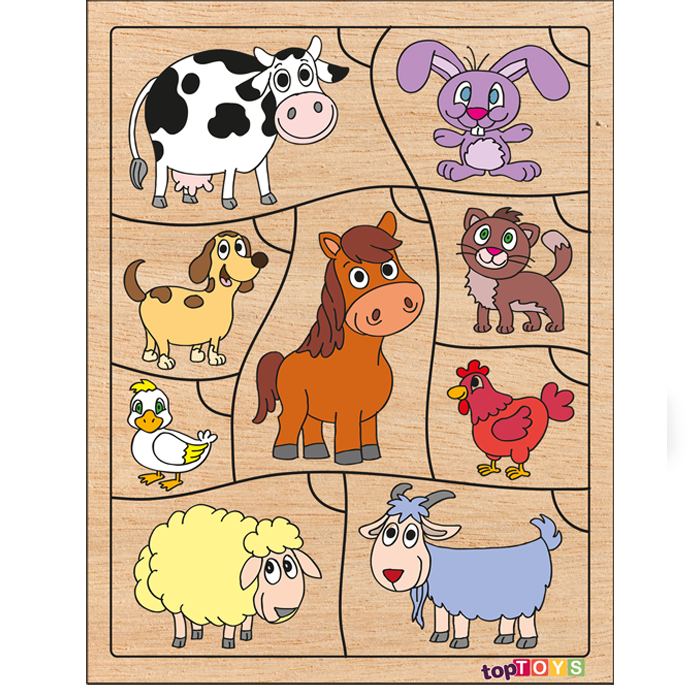 AHŞAP PUZZLE BİL BAKALIM KİMİN YAVRUSU