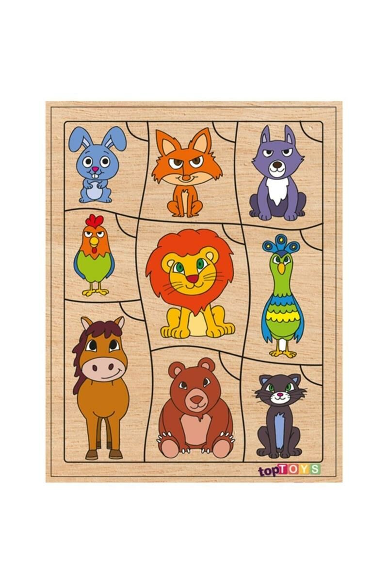 AHŞAP PUZZLE  BİL BAKALIM KİME AİT HAYVANLAR