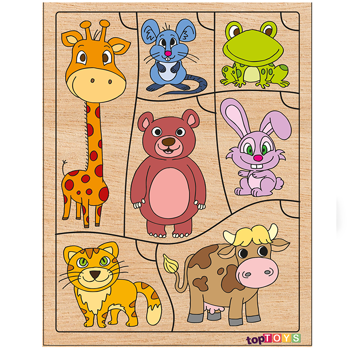 AHŞAP PUZZLE BİL BAKALIM KİM NE YER