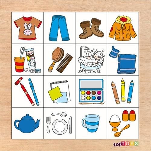AHŞAP PUZZLE  RESİMDEKİLERİ BUL NESNELER