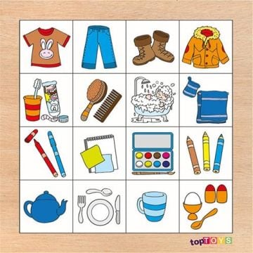 AHŞAP PUZZLE  RESİMDEKİLERİ BUL NESNELER