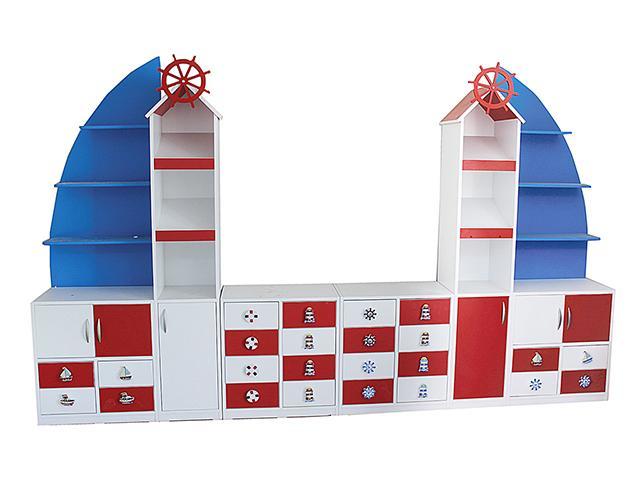 Yelken Figürlü Dolap