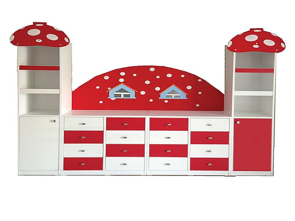 Mantar Figürlü Dolap Grubu