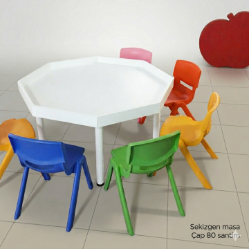 Sekizgen Etkinlik Masası 80 cm