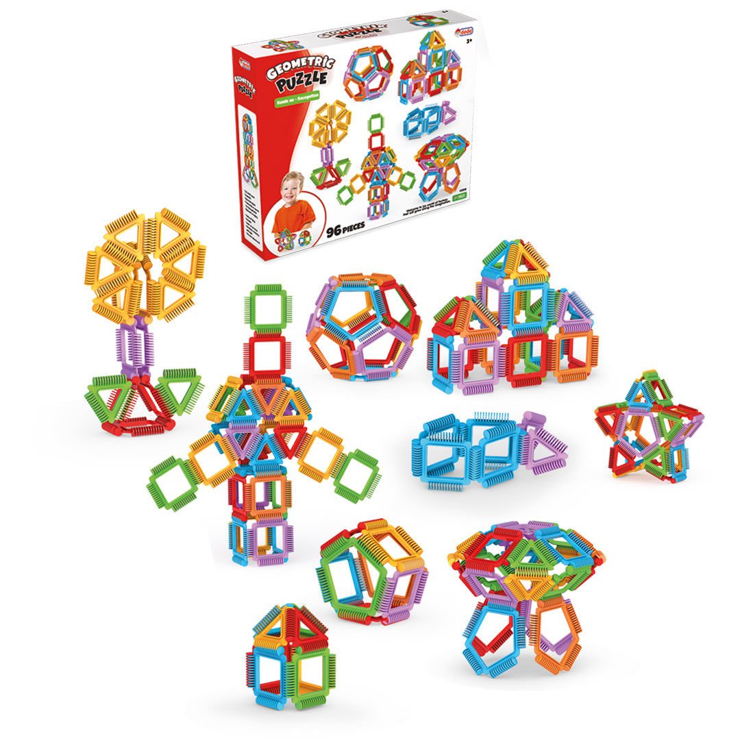 Geometrik Puzzle 96 Parça -Dede