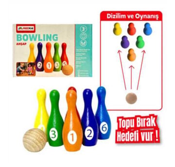 Redka Ahşap Bowling Oyunu